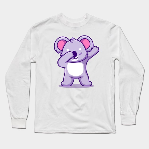 Cute Koala Dabbing Long Sleeve T-Shirt by Catalyst Labs